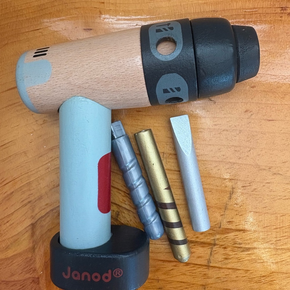 Janod Wooden Toy Drill Set - Multicolor